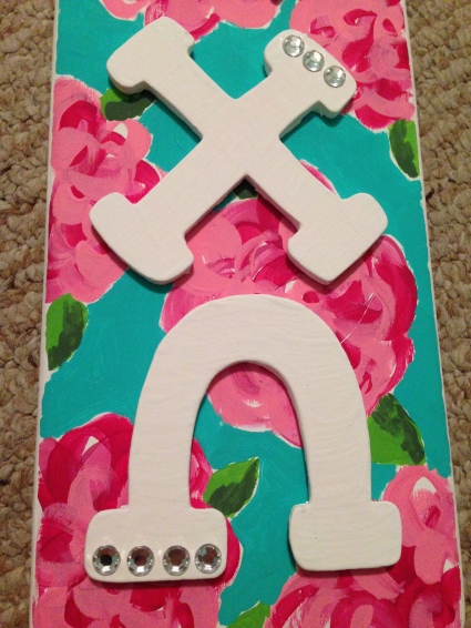 Chi Omega Lilly Pulitzer Paddle