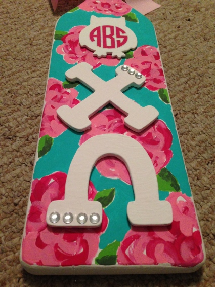 Chi Omega Lilly Pulitzer Paddle